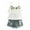 White, variant on Fesfesfes Toddler Kids Baby Girl Outfits Clothes Embroidery T-shirt+Denim Shorts Jeans Set