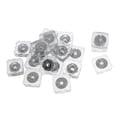 thumbnail image 4 of Paquete de 20 protectores de suelo para patas de silla, de silicona transparente, para mesas y muebles. 22mm cuadrado, 4 of 9
