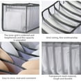 thumbnail image 3 of Foldable Portable Storage Box Socks Bra Compartment Storage Boxes Divider Drawer Organizer Closet Organizer, 3 of 5