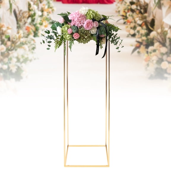 CNCEST 100cm Wedding Flower Stand Vase Stand Metal Column Prop Floral Rack Floor Stand