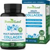 Forest Leaf Collagen Pills Collagen Peptides with Hyaluronic Acid & Vitamin C, 240-Count