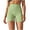 C-Beige, variant on Workout Biker Shorts Women Solid Color High Waisted Tummy Control Nylon Booty Workout Shorts for Yoga Dance Sky Blue