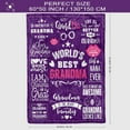 thumbnail image 5 of Grandma Gift, Grandma Blanket, Gifts for Grandma from Granddaughter, Grandma Blanket from Grandkids, Best Grandma Gift, Gifts for Grandma from Grandson Throw Blanket 60" x 50\u201d, 5 of 6