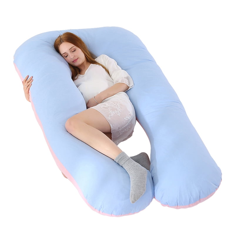 Pregnancy Pillow Cover U Shape Maternity Contoured Body Pregnant Feeding Cushion 