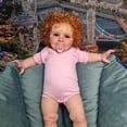 thumbnail image 5 of Muñeca Reborn Ardol 26 Realistic Baby con pelo rizado y mono rosa, 5 of 5