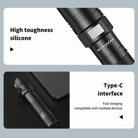 Tianhuo LED Mini High-brightness flashlight, high lumen, rechargeable