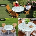 thumbnail image 4 of Summer Swimmers Round Tablecloth for 45-54 Inch Tables,Fitted Table Cover with Elastic Edge,Cartoon Swimming Girls Boys Sports Waterproof Outdoor Table Cloth Protector for Patio Garden Dinner Picnic, 4 of 9