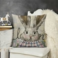 thumbnail image 2 of SHANXI  Easter Pillow Cover Bunny Buffalo Plaid Decorations Holiday Farmhouse Hello Peeps Spring Pillow Case for Home Sofa Couch Decor  24x24in, 2 of 5