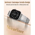 thumbnail image 5 of Wearlizer Stainless Steel Scrollwork Band Compatible with Apple Watch, Dressy Chain Bracelet for Women, 38/40/41/42/44/45/46/49mm, Series 11/10/9/8/7/6/5/4, SE, Ultra 11, 5 of 7