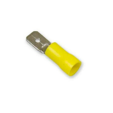 Wirthco 80829 12-10 AWG Vinyl 0.250 Male Quick Disconnect