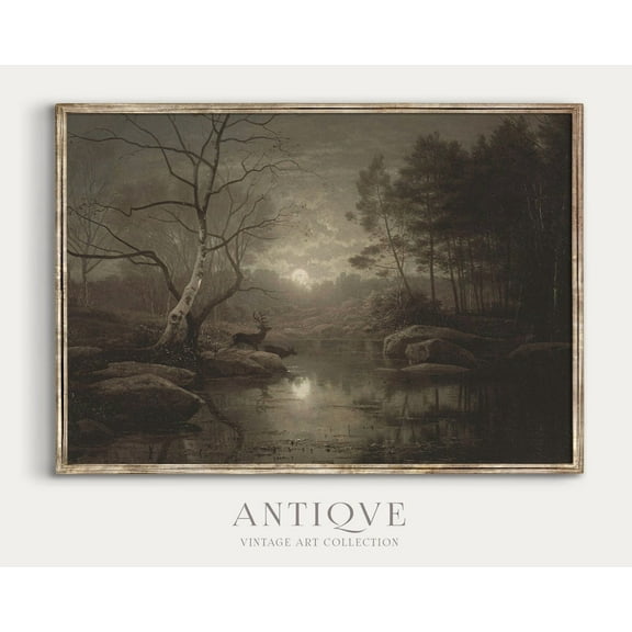 Moody Landscape Dark Academia, Home Decor UNFRAMED Poster, Wall Art for Decor, Present, 8x12