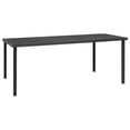 thumbnail image 2 of vidaXL 7 Piece Garden Dining Set Black Steel and Textilene, 2 of 5