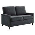 thumbnail image 2 of Modway Ashton Modern Upholstered Fabric Loveseat with Nailheads in Charcoal, 2 of 8