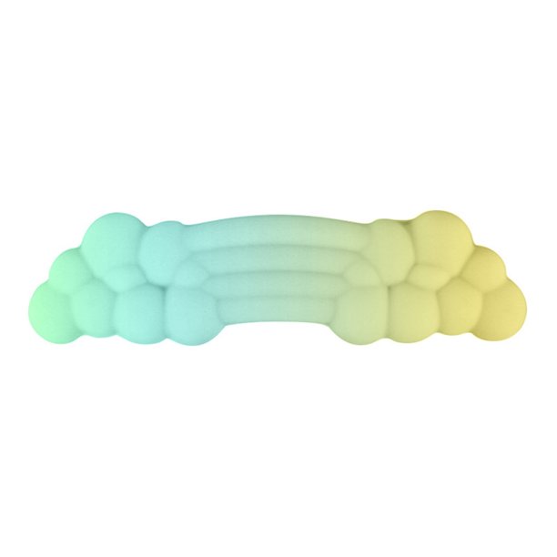 Reposamuñecas ergonómico para teclado y ratón Chicmine Cloud, para aliviar el dolor y escribir con facilidad, almohadilla de silicona antideslizante súper suave para reposamanos, para oficina,