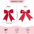 thumbnail image 6 of Velvet Hair Bow Clips 2PCS Bowknot Ribbon Clips Hair Accessories for Girls/Woman（3.74 × 4.92）, 6 of 7