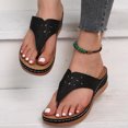 thumbnail image 5 of Jsaierl Orthopedic Sandals for Women Casual Summer Clip Toe Sandals Comfortable Arch Support Sandals Fashionable Breathable Sandal Size 9, 5 of 9