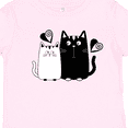 thumbnail image 4 of Inktastic Valentines Day Cat Couple Girls Toddler T-Shirt, 4 of 5