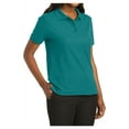 thumbnail image 4 of Mafoose Women's Comfortable Silk Touch Polo Golf Shirt Short Sleeve Teal Green 3XL, 4 of 7