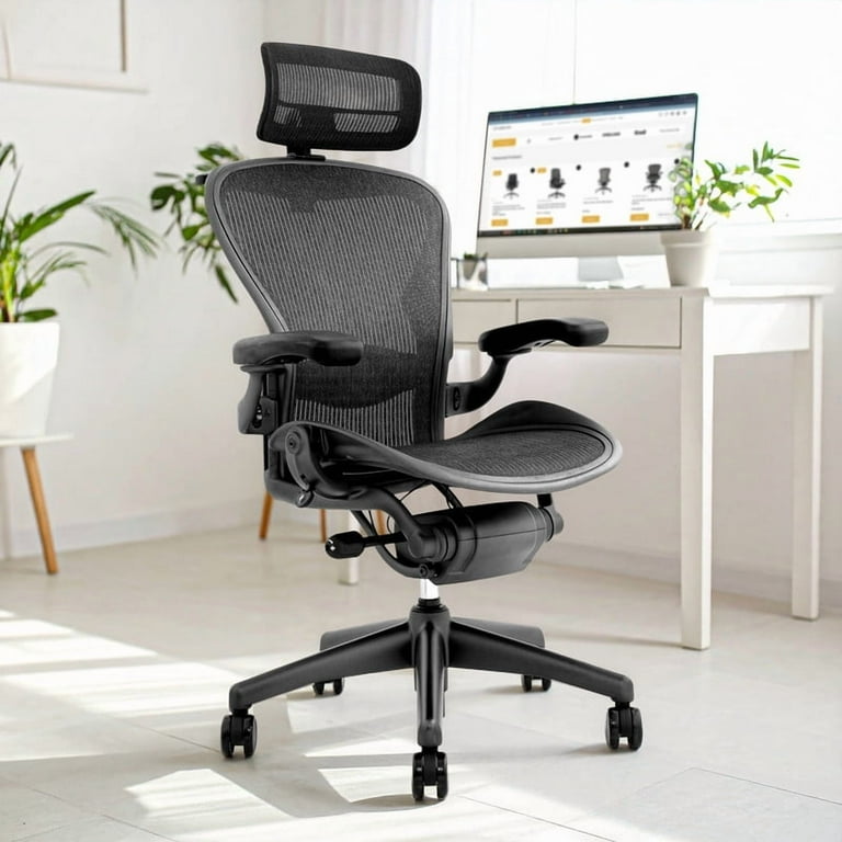 Herman Miller Aeron Chair Size B (𝙍𝙚𝙛𝙪𝙧𝙗𝙞𝙨𝙝𝙚𝙙) Fully