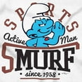 thumbnail image 2 of Sports Hefty Smurf Active Man Cartoon Men Big & Tall Zip Hoodie Brisco Brands 3X, 2 of 5