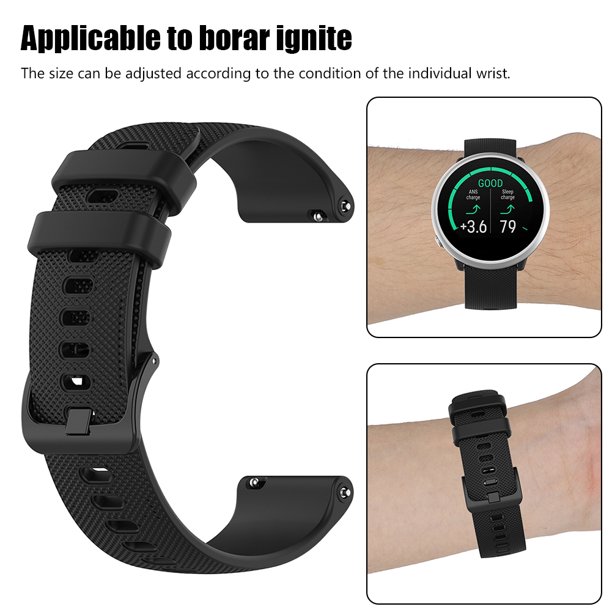 Correa de reloj de silicona de 20 mm para accesorios de reloj de pulsera de pulsera Polar Ignite