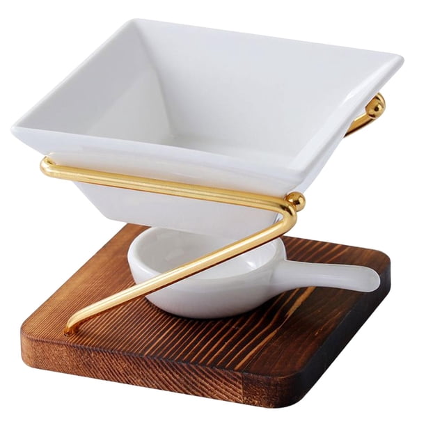 Quemador de aceite esencial moderno, quemador de cera para derretir, decoración de escritorio, portavelas para el hogar, sala de estar, regalo de 102 cm x 85 cm Gloria portavelas