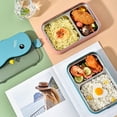 thumbnail image 4 of Dream Lifestyle 800ML Lunch Container Large Capacity Leakproof Stainless Steel Compartment Design Spoon Chopsticks Included Lunch Box for Office, 4 of 8