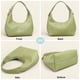 thumbnail image 4 of Bolsos tipo hobo para mujer, estilo retro, de piel vegana, tipo sobre, tipo sobre, para el hombro, 4 of 6