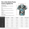thumbnail image 4 of Picia Lilies Flowers Gentle Cotton Regular Fit Short Sleeve Casual Hawaiian Shirt for Men-3X-Large, 4 of 9