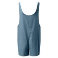 thumbnail image 5 of LUOGENLI Girls Jumpsuits Girls Summer Sleeveless Casual Romper Spaghetti Strap Shorts Jumpsuit with Pockets Girls Rompers Size 6-7 3 Pack Rompers for Girls Size 14-16 Dark Blue 11-12 Years, 5 of 5