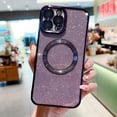 thumbnail image 1 of Electroplated Glitter Super Strong Magnetic Hard Hole Phone Case Suitable For IPhone15Promax/14Pro/13/12Promax/12Pro/11Promax/11 Protective Case, 1 of 5