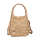 thumbnail image 1 of Zhuge Bolso de hombro tejido para mujer, bolso de mano tejido, bolso de mano tejido elegante para playa de verano, bolsos de hombro de 6,69 x 3,93 x 6,69 pulgadas (caqui), 1 of 5