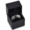 thumbnail image 3 of Tungsten Hammer Wrench Screw Crossed Band Ring 8mm Men Women Comfort Fit Black Step Bevel Edge Brushed Gray Polished, 3 of 4