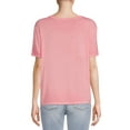 thumbnail image 3 of Time and Tru Women's Washed Scoopneck Top, Sizes XS-XXXL, 3 of 5