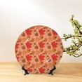 thumbnail image 6 of Sikiie Yellow And Red Maple Leaves Bone China Decorative Plate Personality Ceramic Dinner Plate Crafts Decorative Ceramic Decorative Plate -7in, 6 of 6