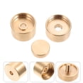 thumbnail image 2 of 1 Set Trumpet Button Buckles Portable Press Covers Trumpet Accessories (Golden), 2 of 8
