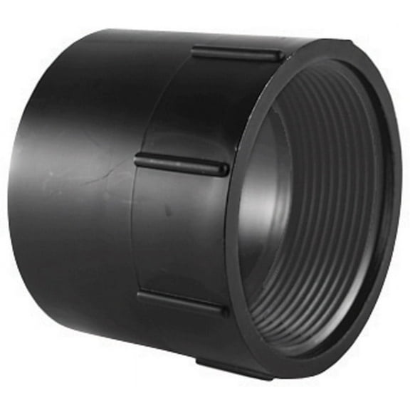 Charlotte Pipe 4 in. Hub x 4 in. Dia. FPT ABS Adapter