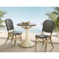 thumbnail image 2 of Padma's Plantation Rattan Bistro Table in Black & Beige, 2 of 6