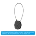 thumbnail image 5 of Candado de combinación de 8 pulgadas, 2 piezas candado de código impermeable de 3 dígitos para exteriores con cuerda de alambre para equipaje, gimnasio, casillero, cerca, caja de herramienta, 5 of 5