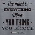 thumbnail image 3 of CafePress - Buddha Saying The Mind Is Everything ... Zip Hoo - Zip Hoodie, Classic Hooded Sweatshirt with Metal Zipper, 3 of 4