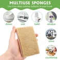 thumbnail image 3 of CHUANK 16 Pack Natural Kitchen Sponges  Compostable Cellulose and Coconut Walnut Scrubber Sponge  Eco Friendly  Non Scratch  Plant-Based Biodegradable Sisal Hemp Scrubber Pads for Cleanin, 3 of 8