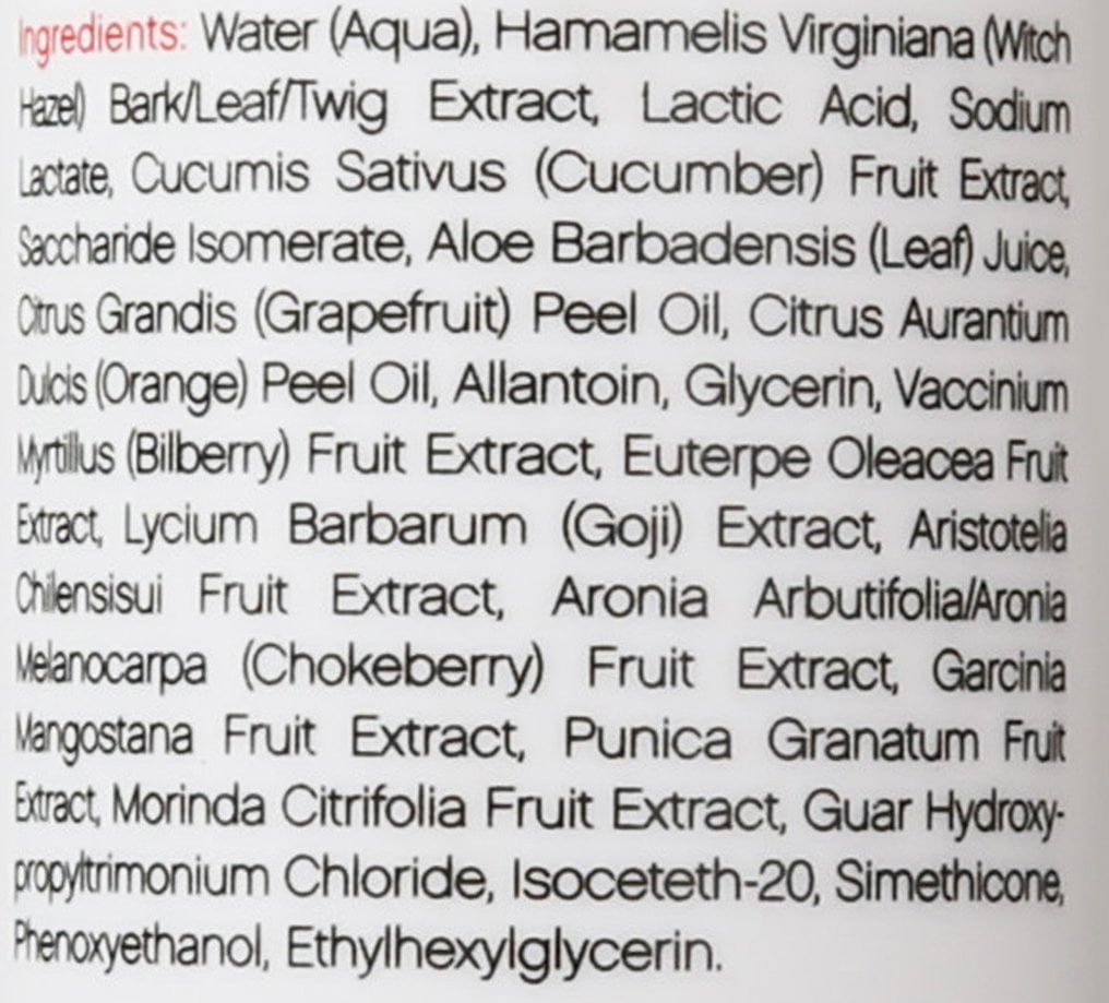 Skinception AHA Toner 60oz - formulated for oily skin with fruit enzymes and extracts to remove dirt & make-up residue