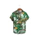 thumbnail image 4 of Camisas Hombre Vestir Hombres Verano Día de la Independencia Moda Ocio Playa Digital 3D Botón de impresión Camiseta de manga corta (AD, M), 4 of 5