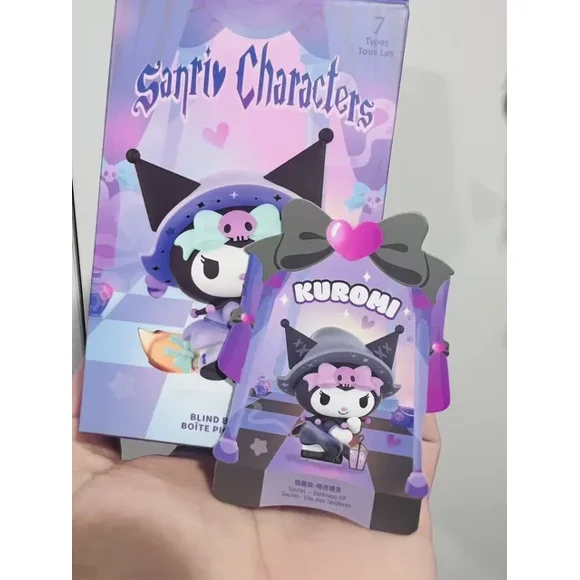 Sanrio Magic Silent Series Blind Box Kuromi My Melody Cinnamoroll Treind Mystery Box Cute Decoration Collectible Toys Kids Gift