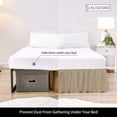 thumbnail image 4 of Ruffled Bed Skirt (Queen, Camel) 14 inch Drop Dust Ruffle with Platform, Poly/Cotton Fabric, Available in All Bed Sizes and 14 Colors - Blissford, 4 of 6