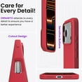 thumbnail image 5 of Compatible with iPhone 17 Pro Max Case 6.9", Slim Liquid Silicone 3 Layers Soft Gel Rubber Shockproof Protective Cover with Anti-Scratch Microfiber Lining-Red, 5 of 13
