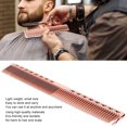 thumbnail image 4 of Peines de Peluquero de Metal, 2 Uds Peines Profesionales de Acero Inoxidable para Peinar el Cabello Peine para Cortar el Cabello Peine de Peluquería Peine Desenredador (Rose Gold), 4 of 4