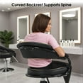 thumbnail image 6 of BarberPub Hydraulic Salon Chair for Hair Stylist, 360° Swivel, Ergonomic Backrest & Footrest, 6 of 9