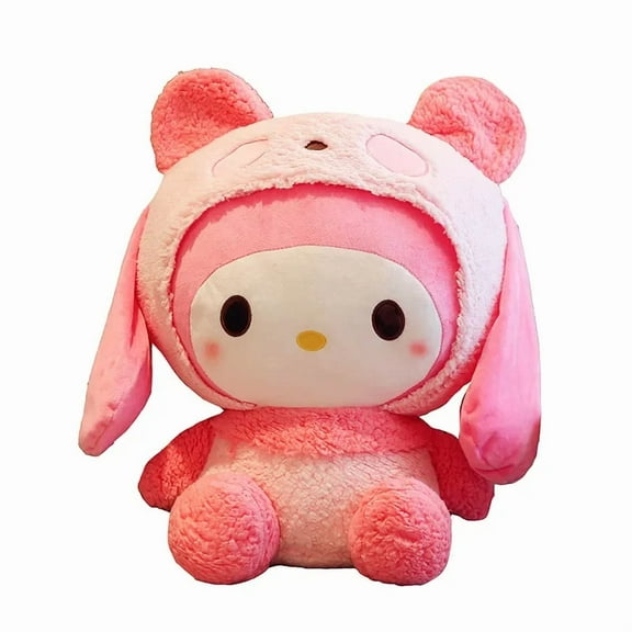 Cartoon Cute Sanrio My Melody Plush Toy Anime Stuffed Animals Kawaii Plushie Throw Pillow Dolls for Birthday Xmas Gift