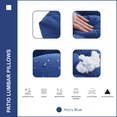 thumbnail image 3 of YOOZEKU Indoor Outdoor Lumbar Pillows,Waterproof Outdoor Pillows Set of 2 for Patio Furniture,12x20 Inch,Navy Blue, 3 of 5
